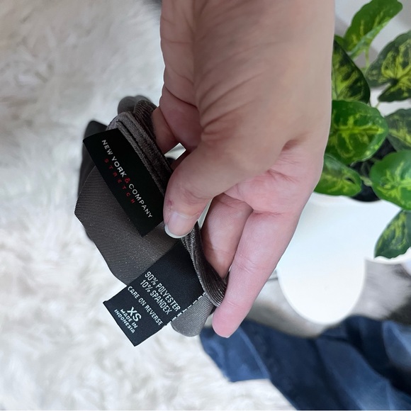 New York & Company Brown Velvet Blouse - Picture 7 of 7